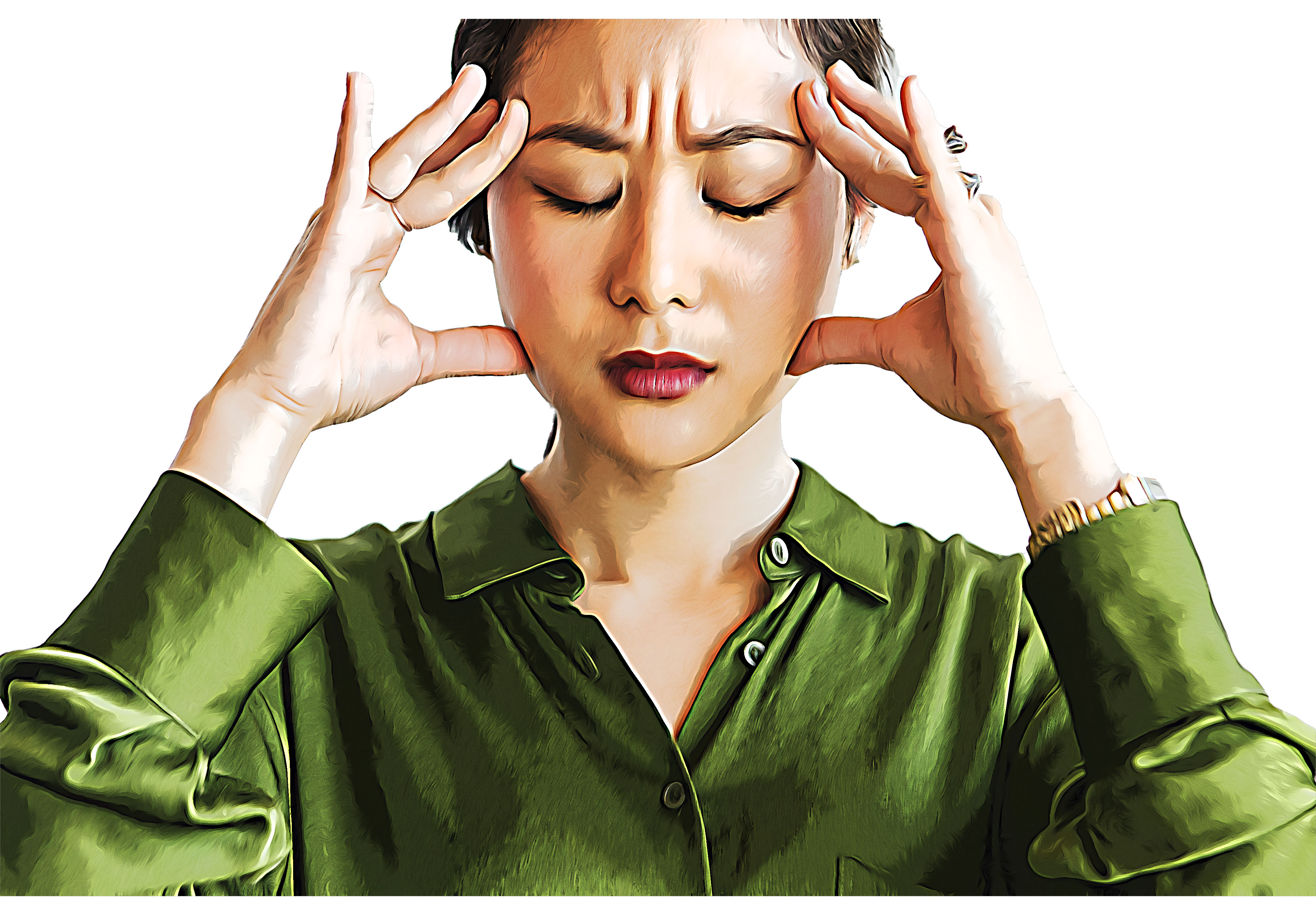 Stressed woman